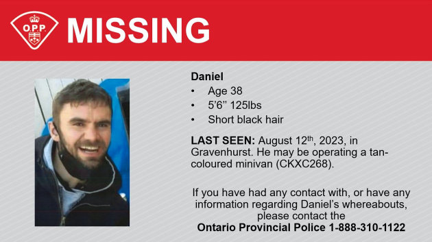 Bracebridge OPP is asking for public assistance finding missing person