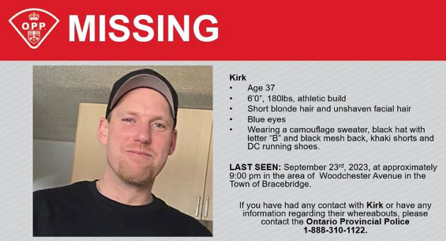 Bracebridge OPP seeking assistance finding missing 37-year-old
