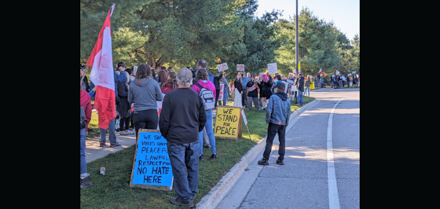 Protest and counter-protests at local high schools over gender ideology