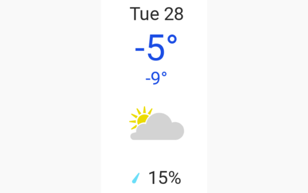 Doppler daily weather report