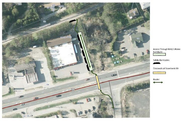 Highway 60 corridor walkway now open for pedestrian use