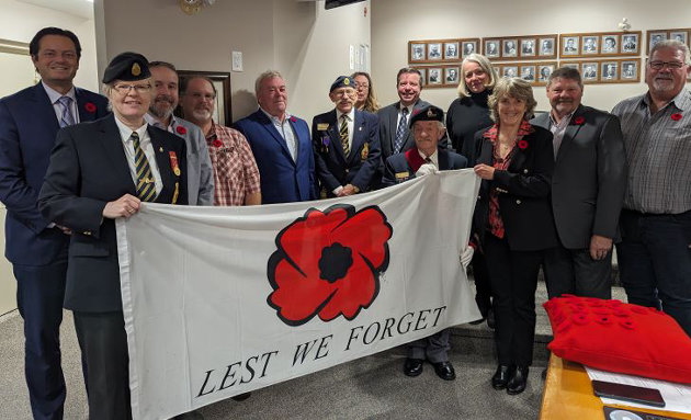 Remembrance Day ceremony at the Huntsville Legion Saturday