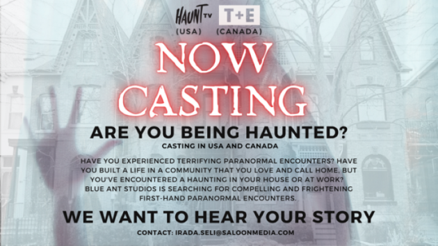 Casting Call for Huntsville residents who have had paranormal activity in their home