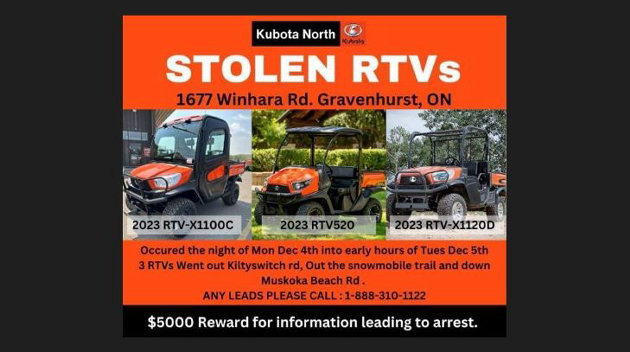 OPP appeal to the public for help in the search for stolen property