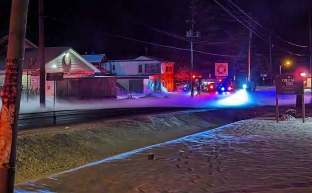 Fire department responds to reports of an explosion in Baysville