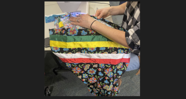 Ribbon skirt-making workshop takes place in honour of National Ribbon Skirt Day on January 4
