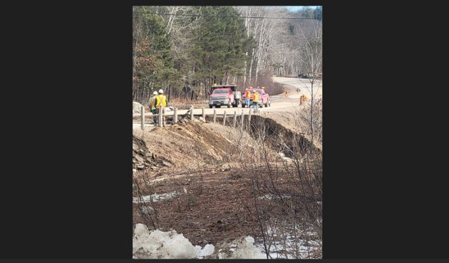 Washout closes parts of Hwy 35