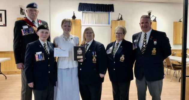 HHS student moves to provincial finals in Legion’s Speech Contest