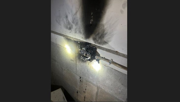Fire department attends to detached garage fire in Dwight