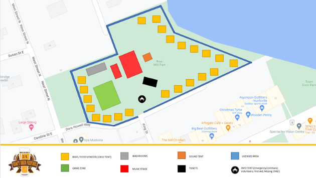 River Mill parking lot to close for Muskoka 2/4 Craft Beer Festival