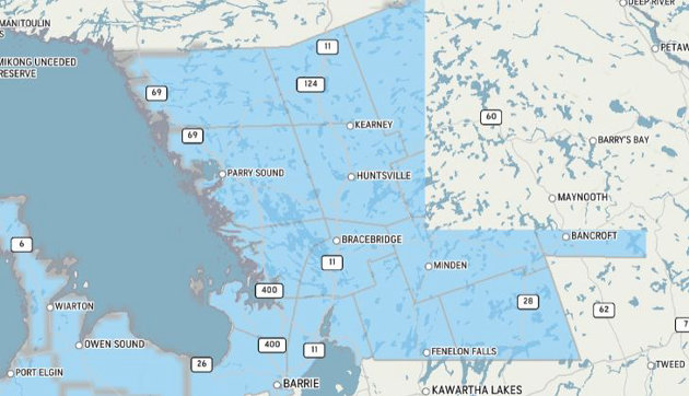 Frost advisory issued by Environment and Climate Change Canada