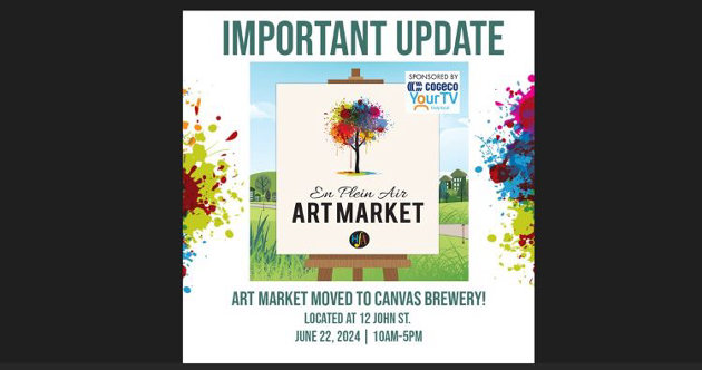 En Plein Air Art Market moves indoors due to weather