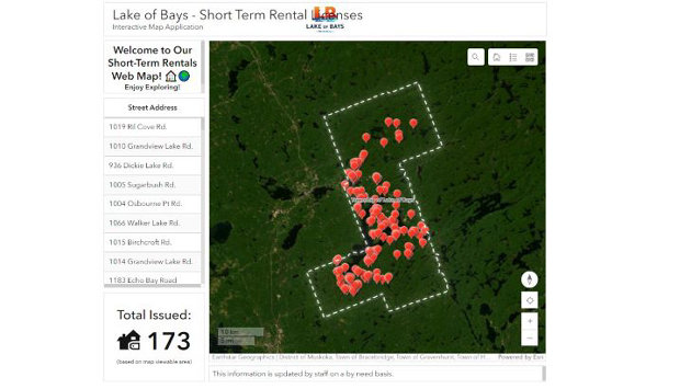 Lake of Bays launches short-term rental web map