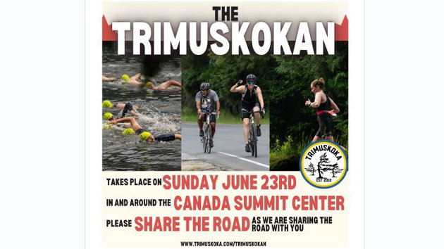 The sixth annual Huntsville TriMuskokan returns on Sunday, June 23