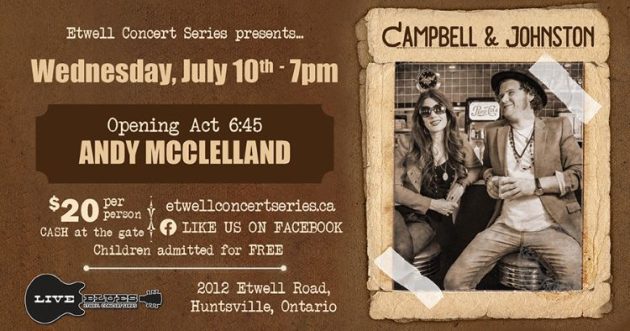 Etwell Concert Series presents Campbell & Johnston duo July 10