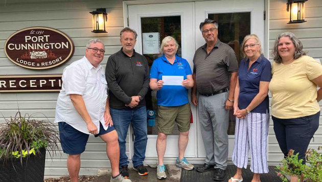 Port Cunnington Lodge raises $24,000 for local charities and Seniors Centre chair lift repair