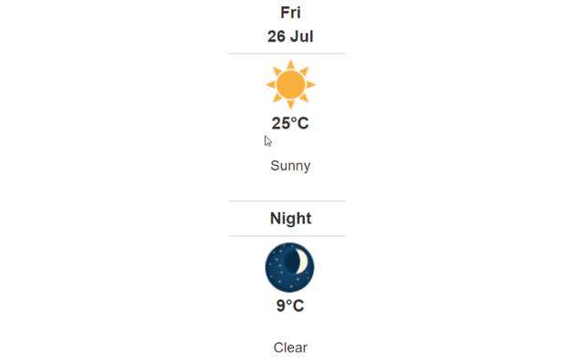 Doppler daily weather