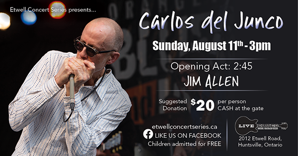 Etwell Concert Series presents Carlos de Junco and The Blues Mongrels