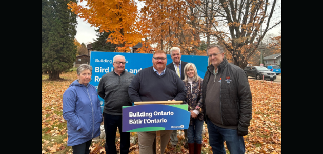Province announces nearly $12 million in infrastructure funding for Muskoka-Parry Sound region