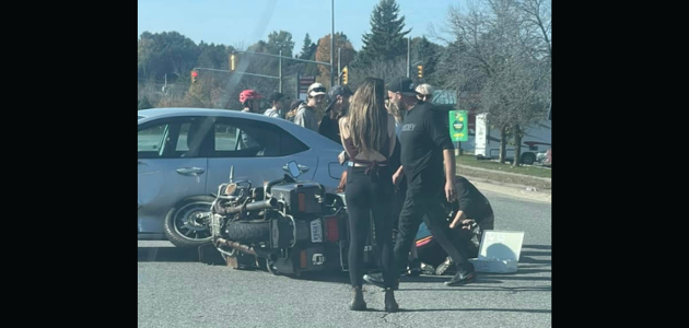 Bracebridge OPP charge car driver in yesterday’s Hwy 118 W collision with motorcycle
