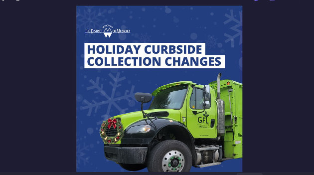 Holiday changes to waste collection