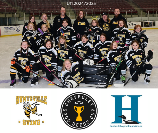 U11 Huntsville Sting Black team competing in the Chevrolet Good Deeds Cup for Huntsville Hospital Foundation