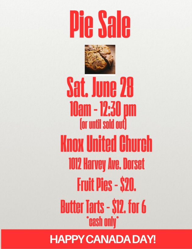 PIE &TART SALE