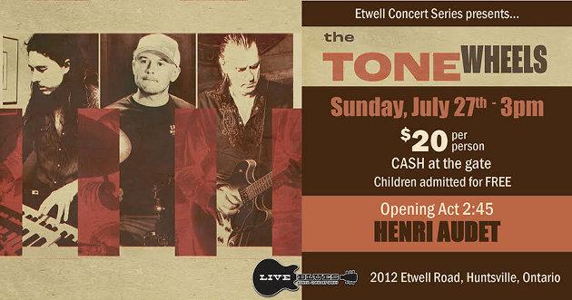 Etwell Concert Series presents Matt Weidinger and the Tonewheels on Sunday, July 27