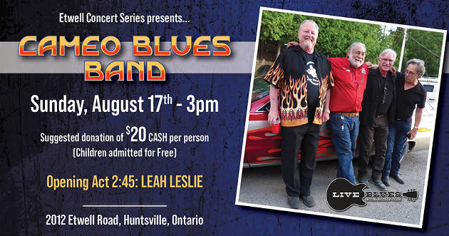 Etwell Concert Series presents the Cameo Blues Band on Aug. 17