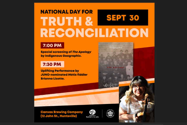 Community invited to honour National Day of Truth and Reconciliation at Canvas Brewing Co