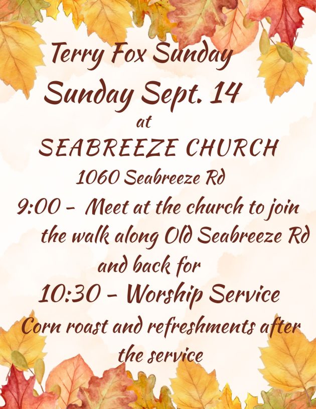 Walk for Terry Fox Sunday