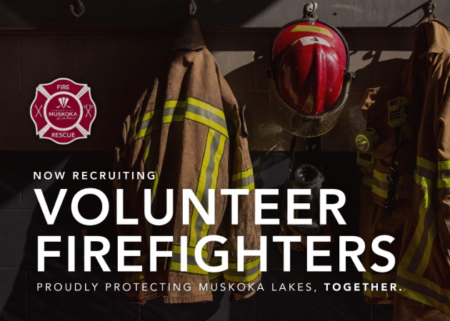 Muskoka Lakes Fire Department is accepting applications for volunteer firefighters
