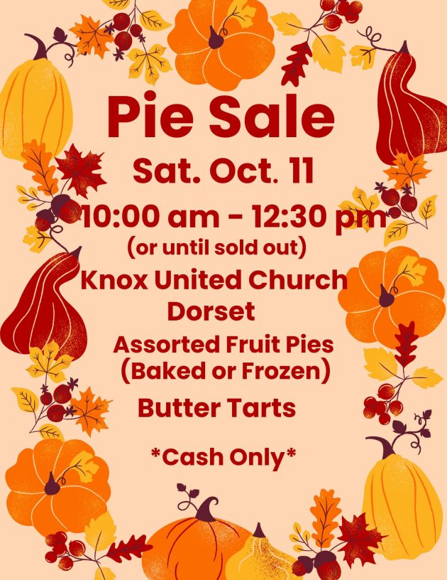 Thanksgiving Pie and Tart Sale