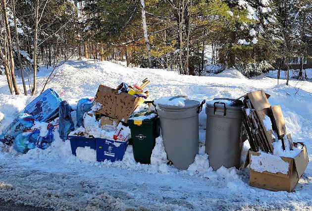 Curbside collection cancelled due to weather