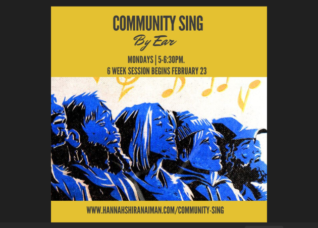 Community harmony singing series led by award-winning folk musician begins February 23