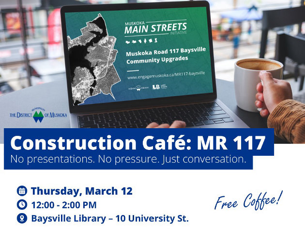 Baysville Muskoka Road 117 construction project drop-in ahead of spring construction