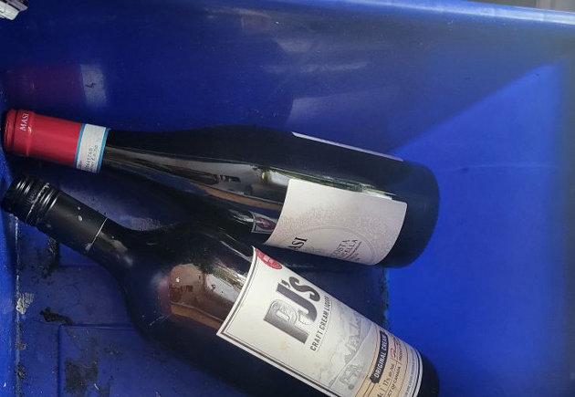 Wondering why your alcoholic beverage bottles aren’t getting picked up?