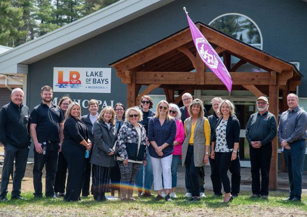Township of Lake of Bays raises Hospice Huntsville flag