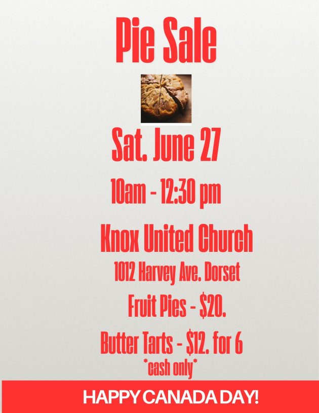 PIE &TART SALE