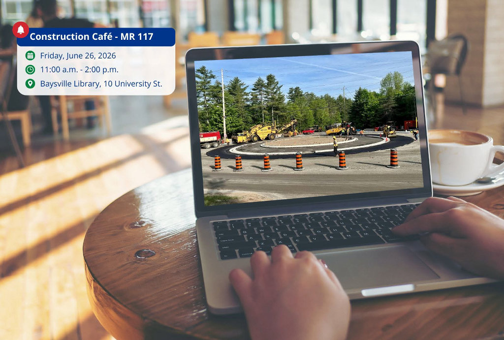 Drop-in session for MR 117 construction in Baysville on June 26