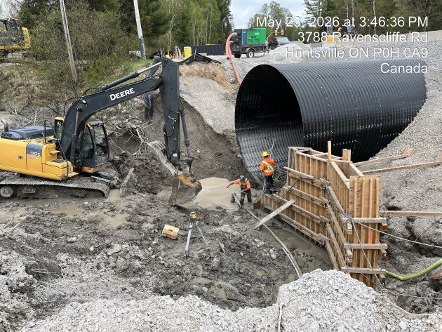 Bittern Creek culvert replacement project expected to be completed this month