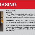 Huntsville OPP seek public assistance locating individual