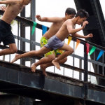 OPP  advises of the dangers of jumping from bridges into waterways