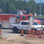 Officials say they are aware of video showing fire truck delayed by construction zone