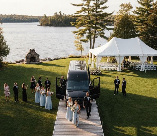 What it costs to get wedding guests to and around Muskoka