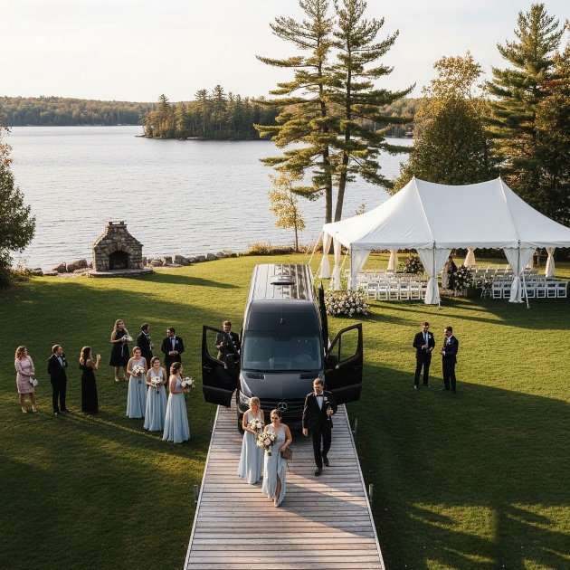 What it costs to get wedding guests to and around Muskoka