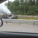 Huntsville OPP respond to vehicle fire on Hwy 11